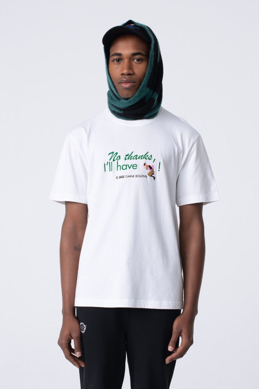 Men CARNE BOLLENTE | No Thanks Tee White