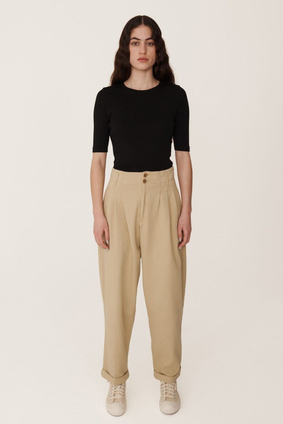 Women YMC Womens | Keaton Trouser Sand