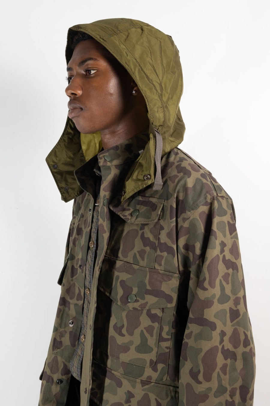 Men Engineered Garments | Cruiser Jacket Olive Camo