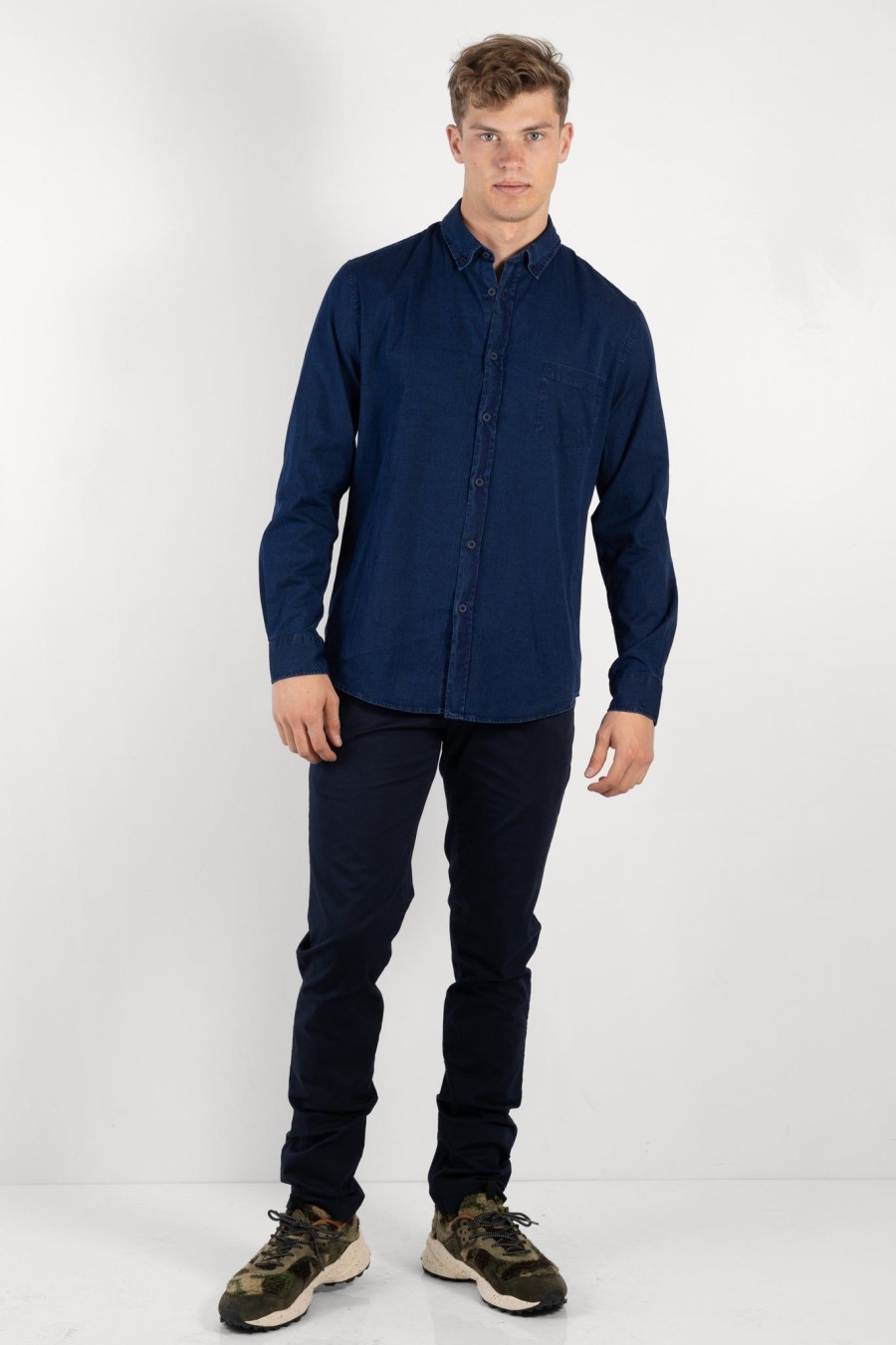 Men sunspel men | Button Down Shirt Indigo