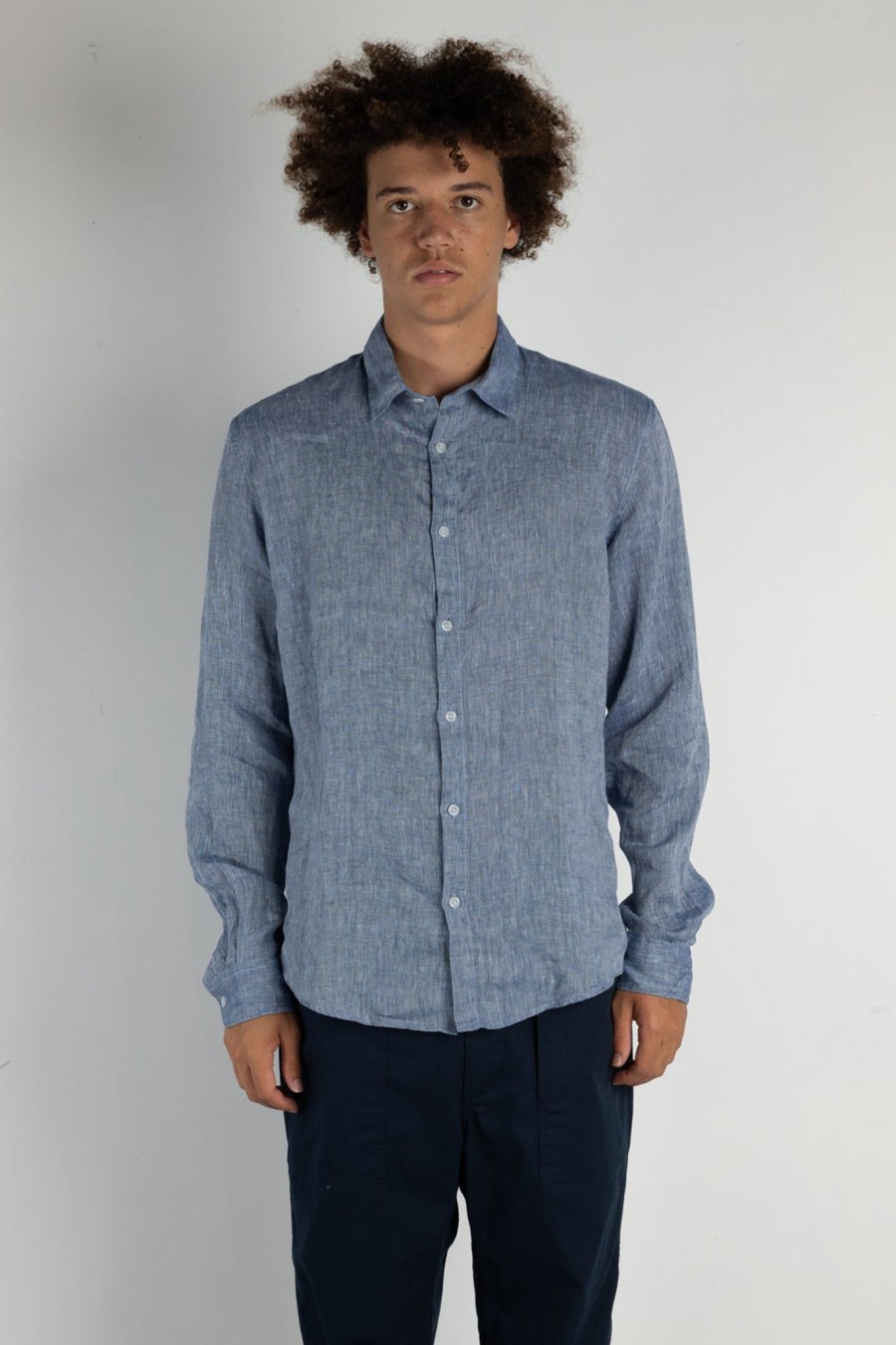 Men sunspel men | Casual Shirt Bluestone