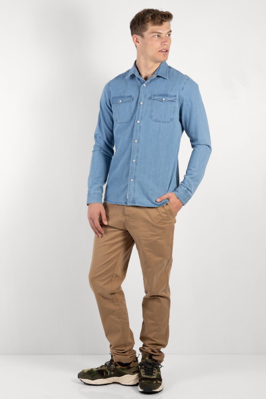 Men Cuisse de Grenouille | Phineas Shirt Denim