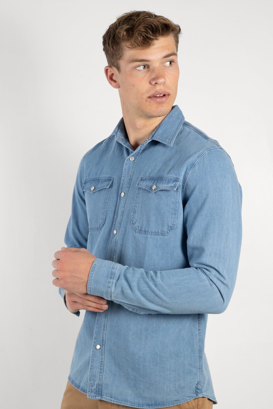 Men Cuisse de Grenouille | Phineas Shirt Denim