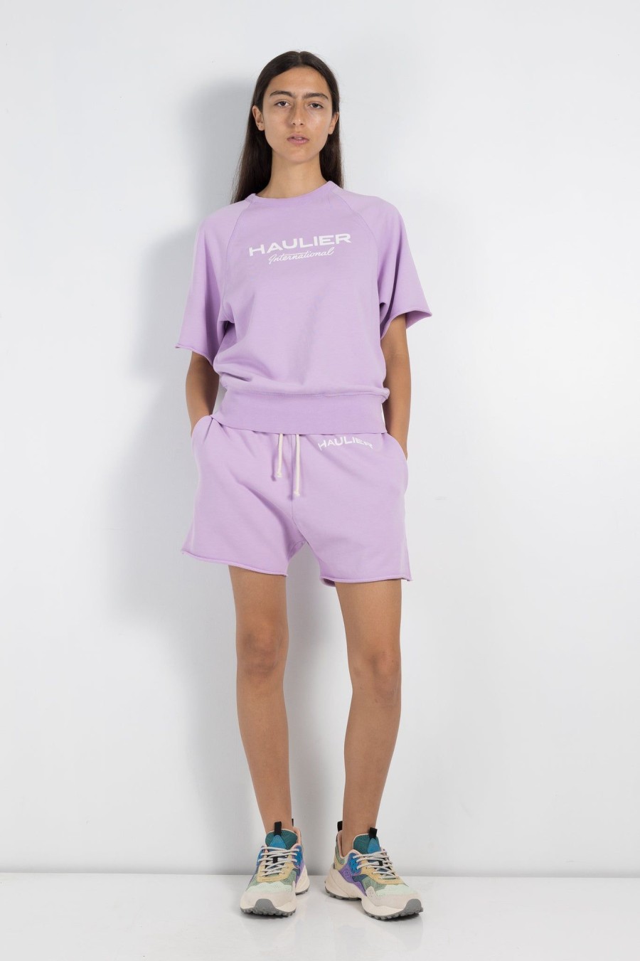 Women Haulier | Sly Cut-Off Sweatshirt Lavender