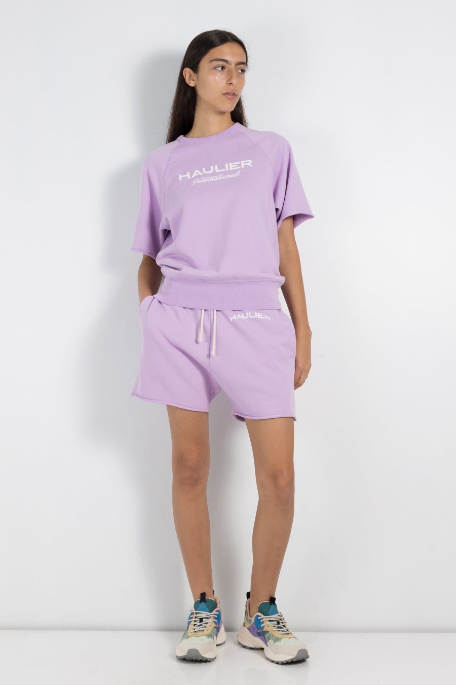 Women Haulier | Sly Cut-Off Sweatshirt Lavender