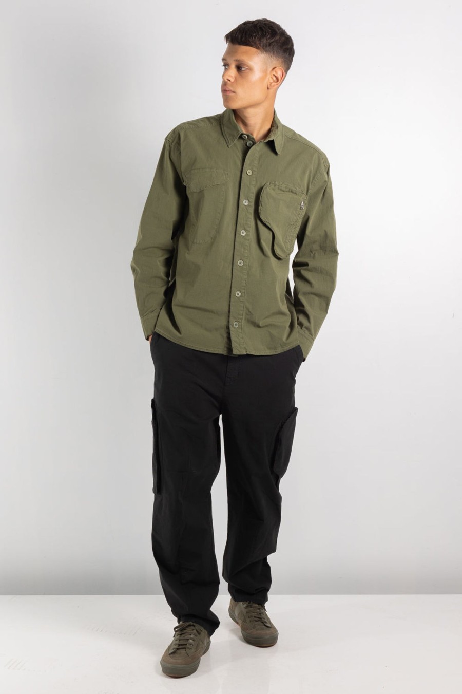 Men Henrik Vibskov MEN | Cargo Shirt Green