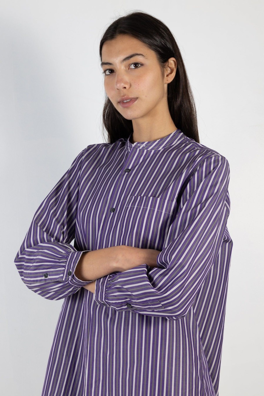 Women Soeur | Francine Dress Violet/Ecru