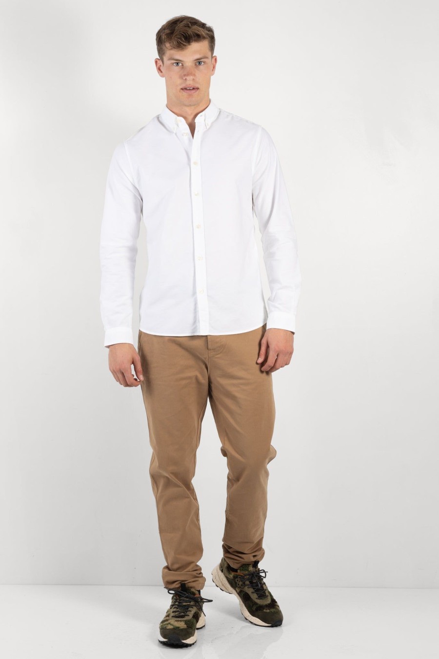 Men Cuisse de Grenouille | Oxford Classic Shirt White