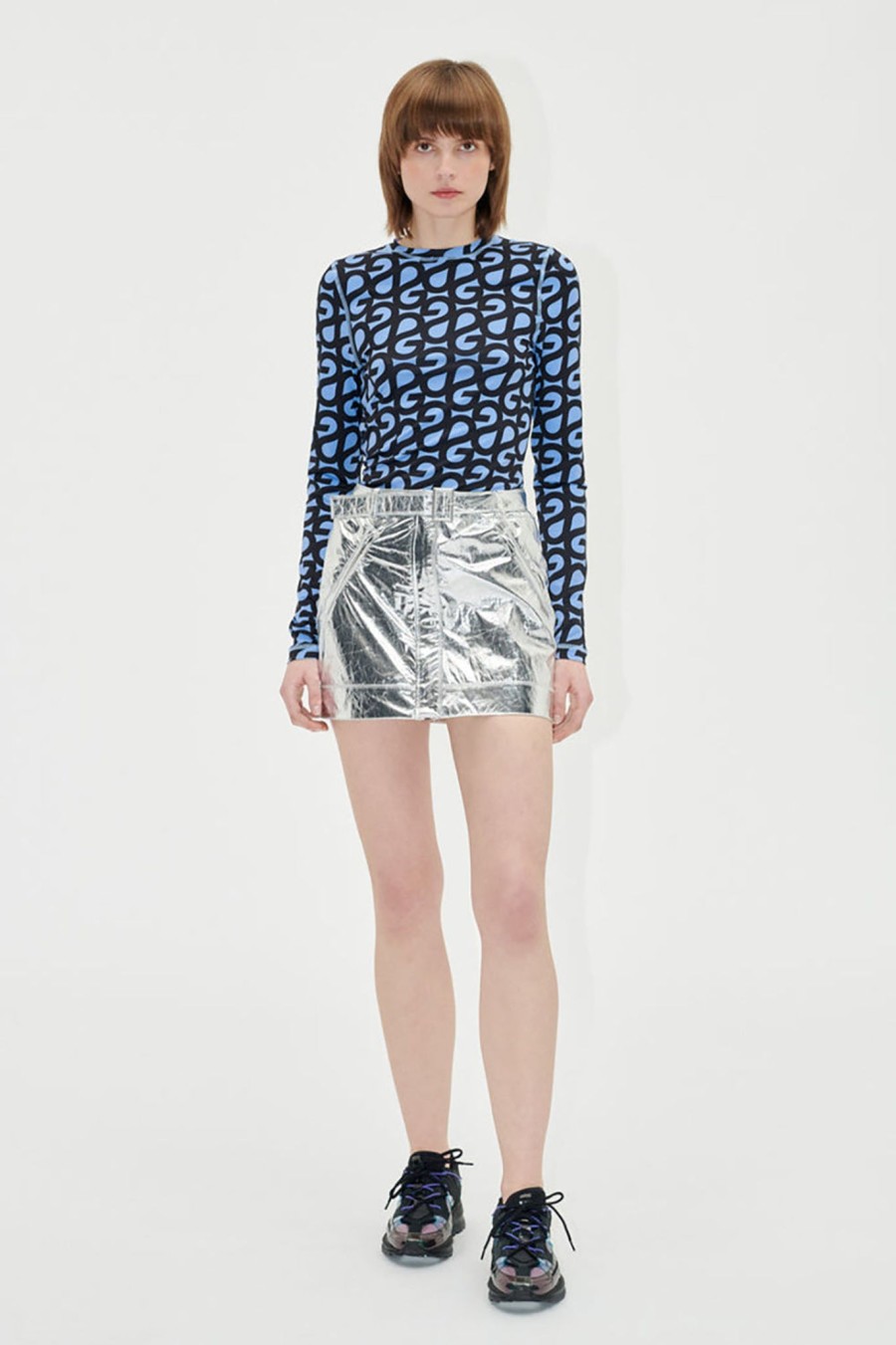 Women Stine Goya | Casey Skirt Silver