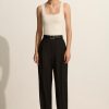 Women MATTEAU | Relaxed Tailored Pleat Trouser Black