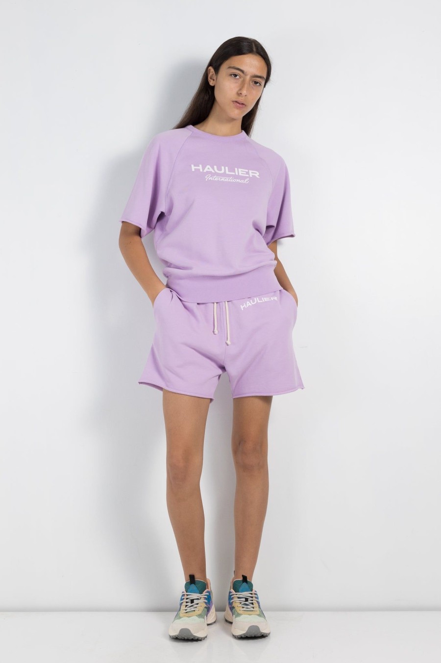 Women Haulier | Sly Cut-Off Sweatshort Lavender