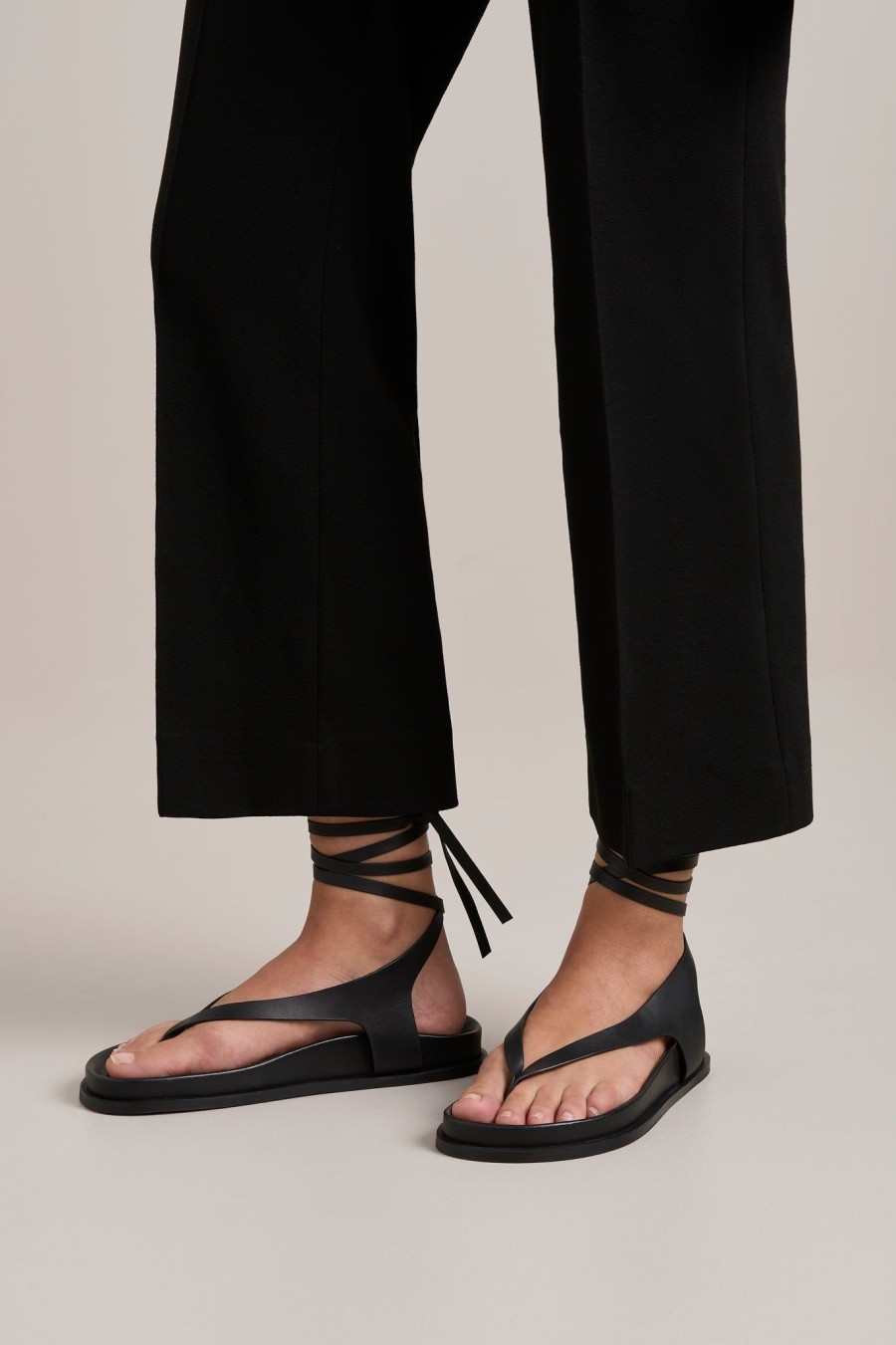 Women A.EMERY | The Shel Sandal Black