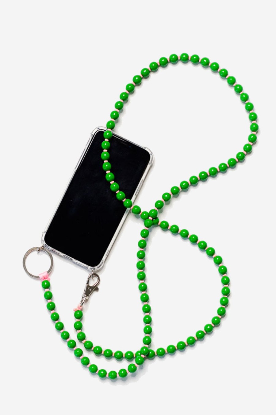 Women INA SEIFART | Phone Necklace, Green/Rose