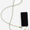 Women INA SEIFART | Phone Necklace, Lightgrey/Neonyellow