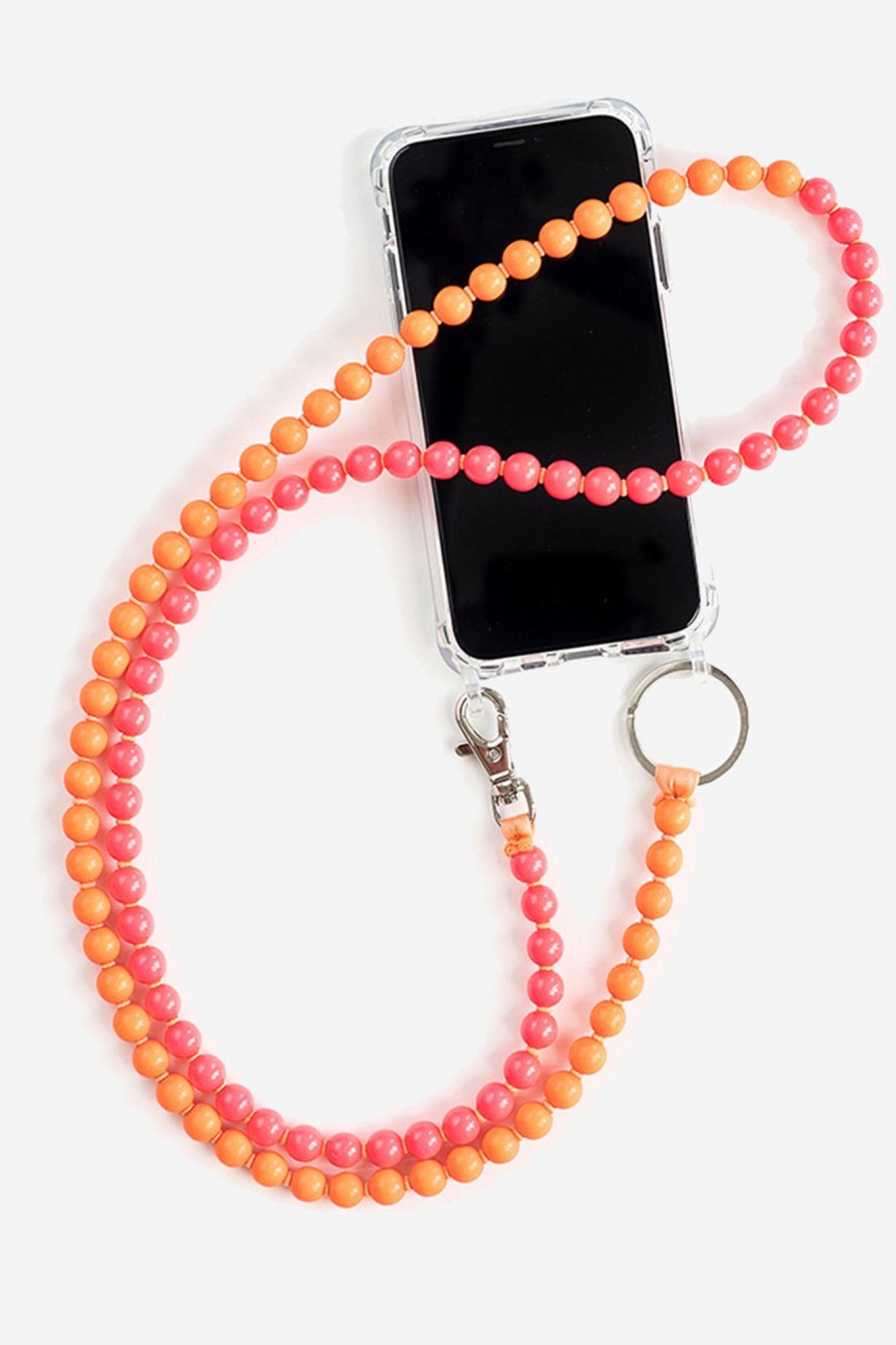 Women INA SEIFART | Phone Necklace, Neonorange/Neonpink