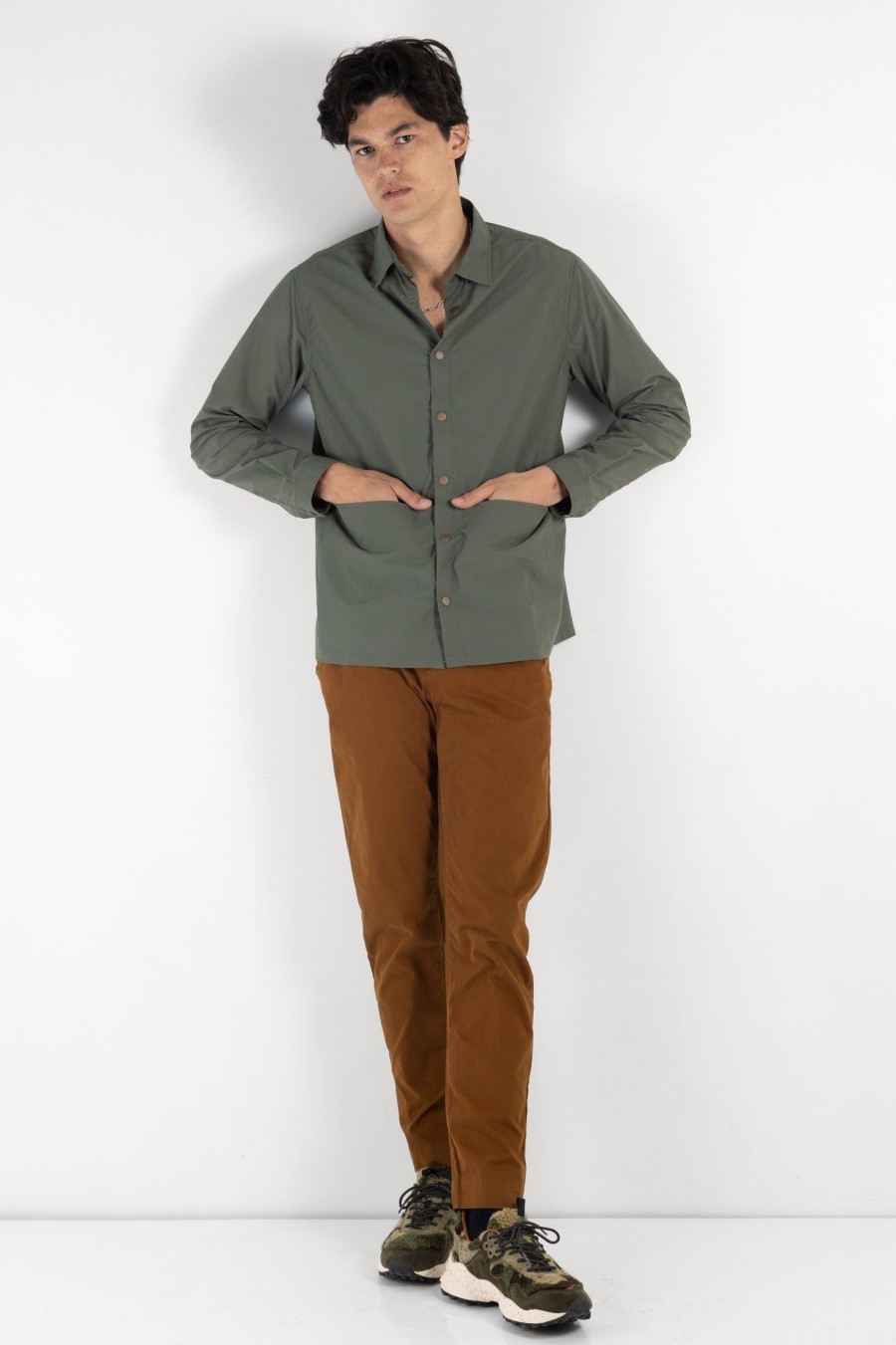 Men Kestin | Armadale Overshirt Military