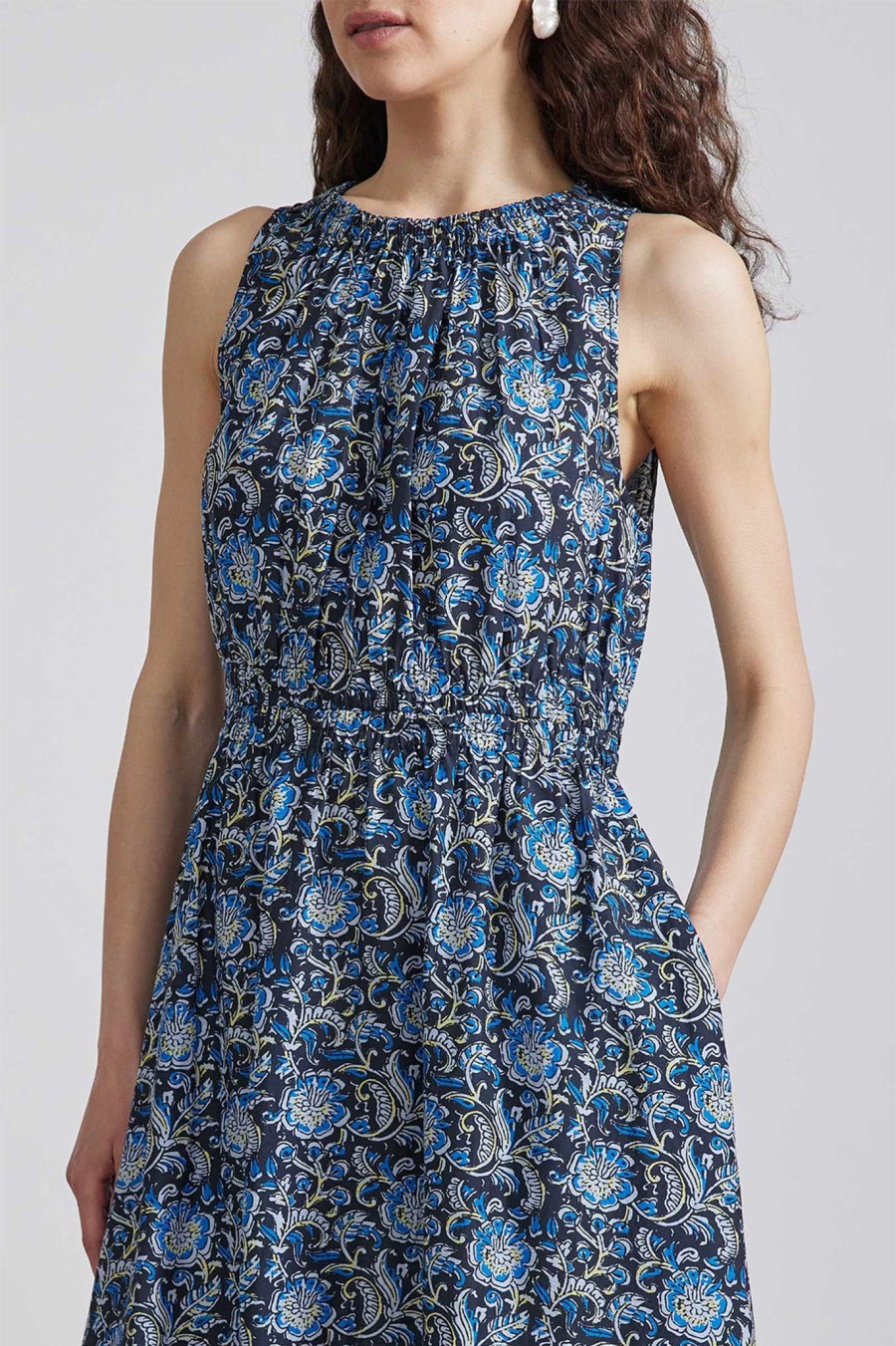 Women APIECE APART | Bali Tank Dress Floral Black