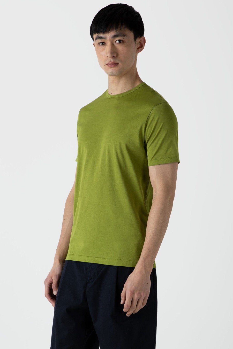 Men sunspel men | Crew Neck Ss T-Shirt Country Green