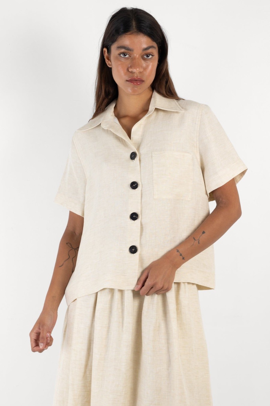 Women RIKA | Laurent Shirt Natural