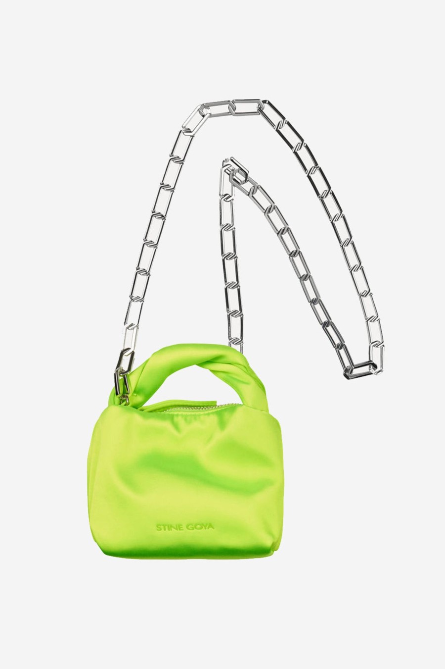 Women Stine Goya | Ziggy Micro Hobo Satin Lime