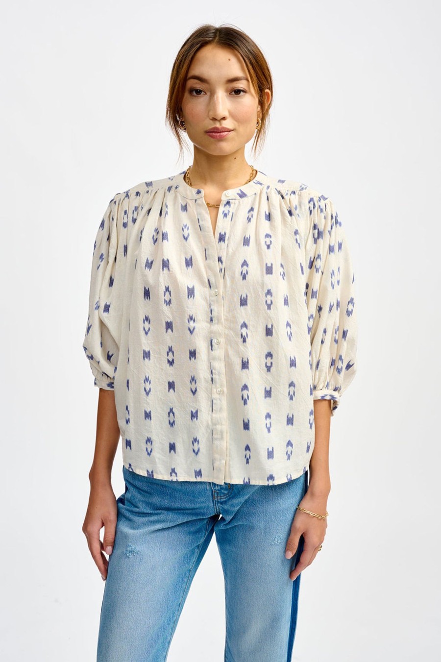 Women BELLEROSE | Ink41 Blouse Ikat Combo A