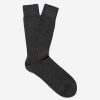 Men sunspel men | Cashmere Rib Lounge Sock, Grey