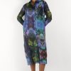 Women Henrik Vibskov Women | Chaos Pleat Shirt Dress Kaleidoscope Blue