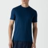 Men sunspel men | Crew Neck Ss T-Shirt Coast Blue