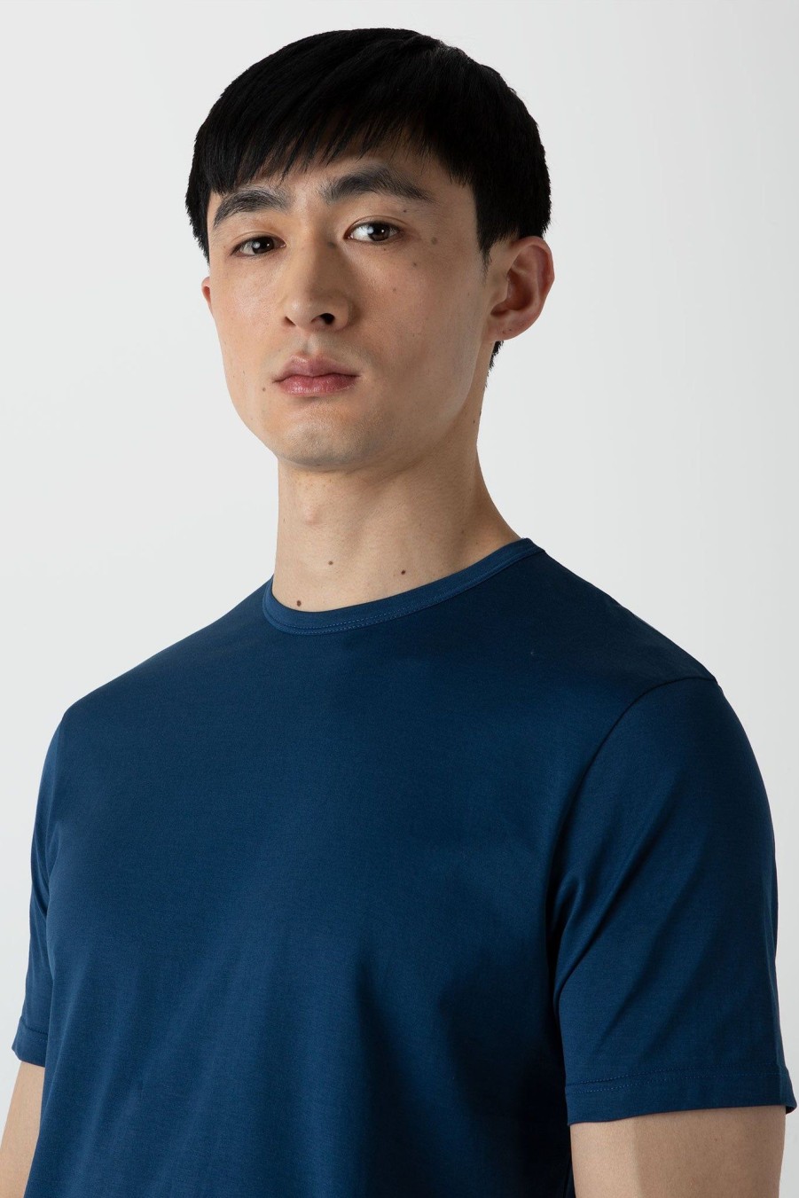 Men sunspel men | Crew Neck Ss T-Shirt Coast Blue