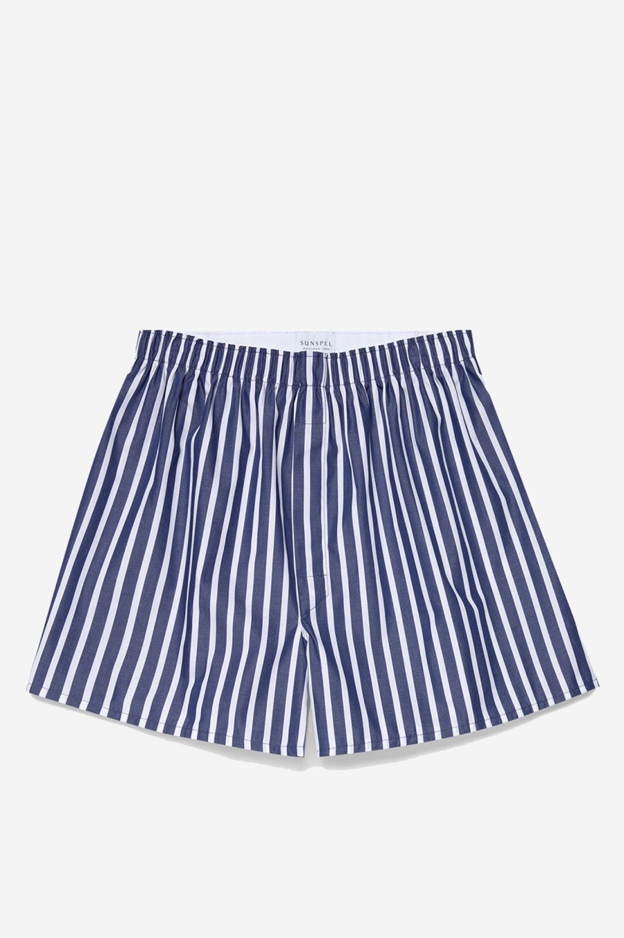 Men sunspel men | Boxer Short Stripe Navy White Stripe