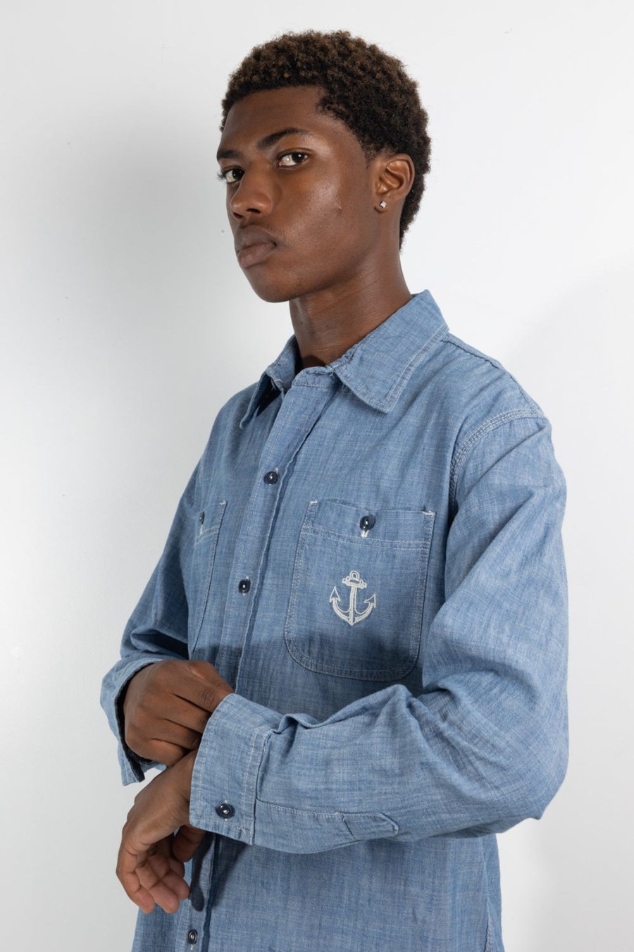 Men EAST HARBOUR SURPLUS | Marshall 082 Shirt Chambray