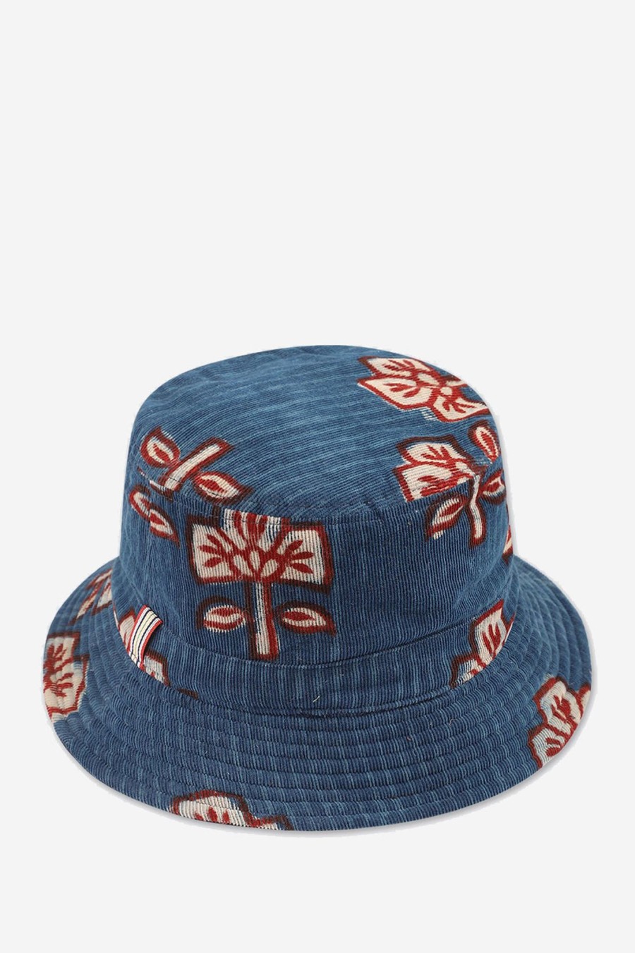 Men KARDO | Quilted Bucket Hat Indigo Cord