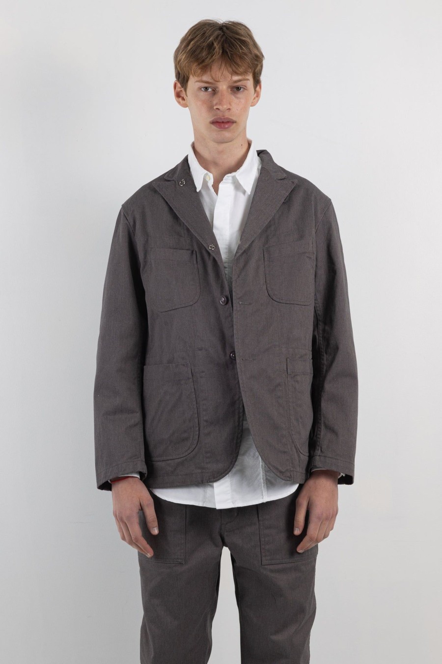 Men Engineered Garments | Bedford Jacket Grey