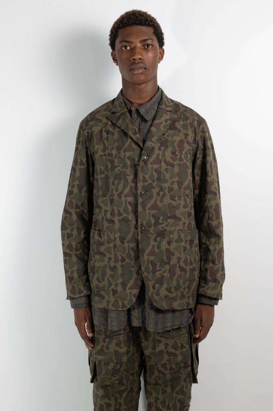 Men Engineered Garments | Bedford Jacket Olive 6.5 Twill