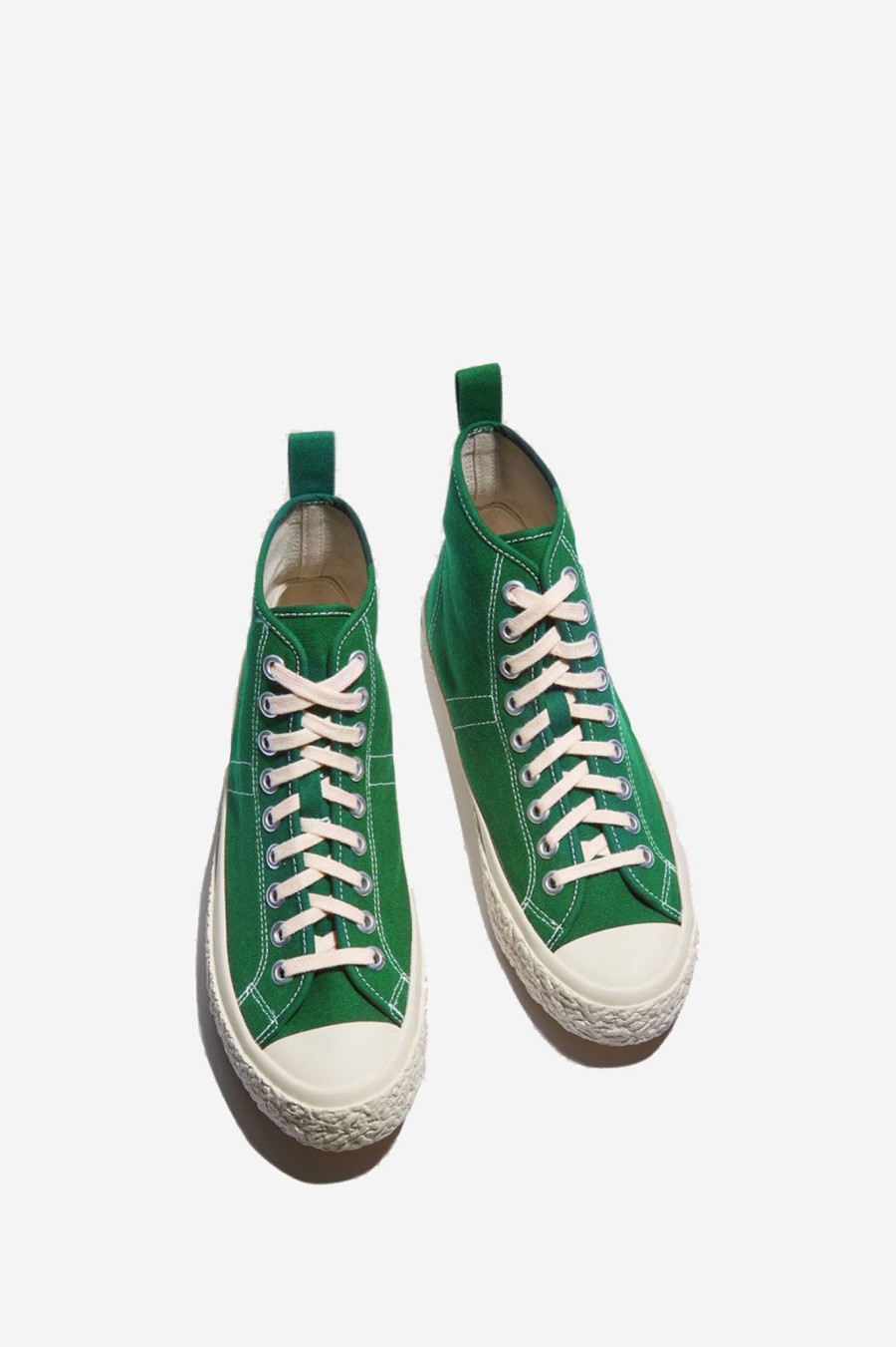 Men YMC | Mens High Top Sneaker, Green