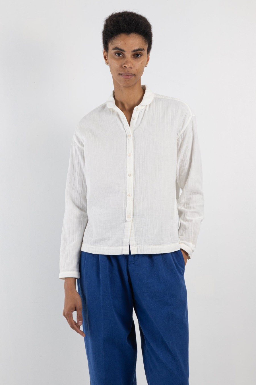 Women YMC Womens | Marianne Shirt White