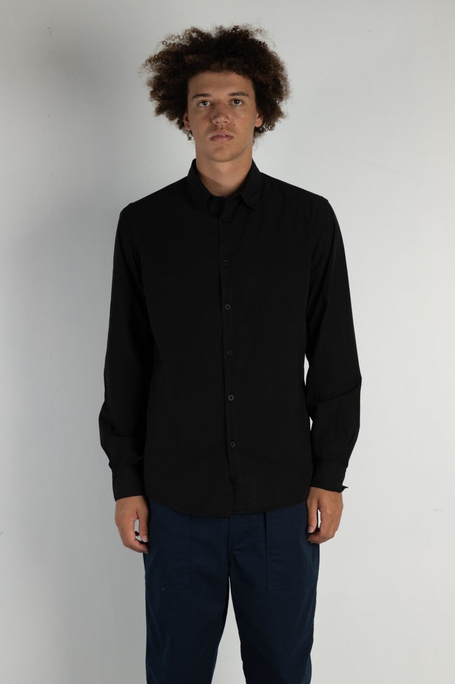 Men sunspel men | Poplin Shirt Black