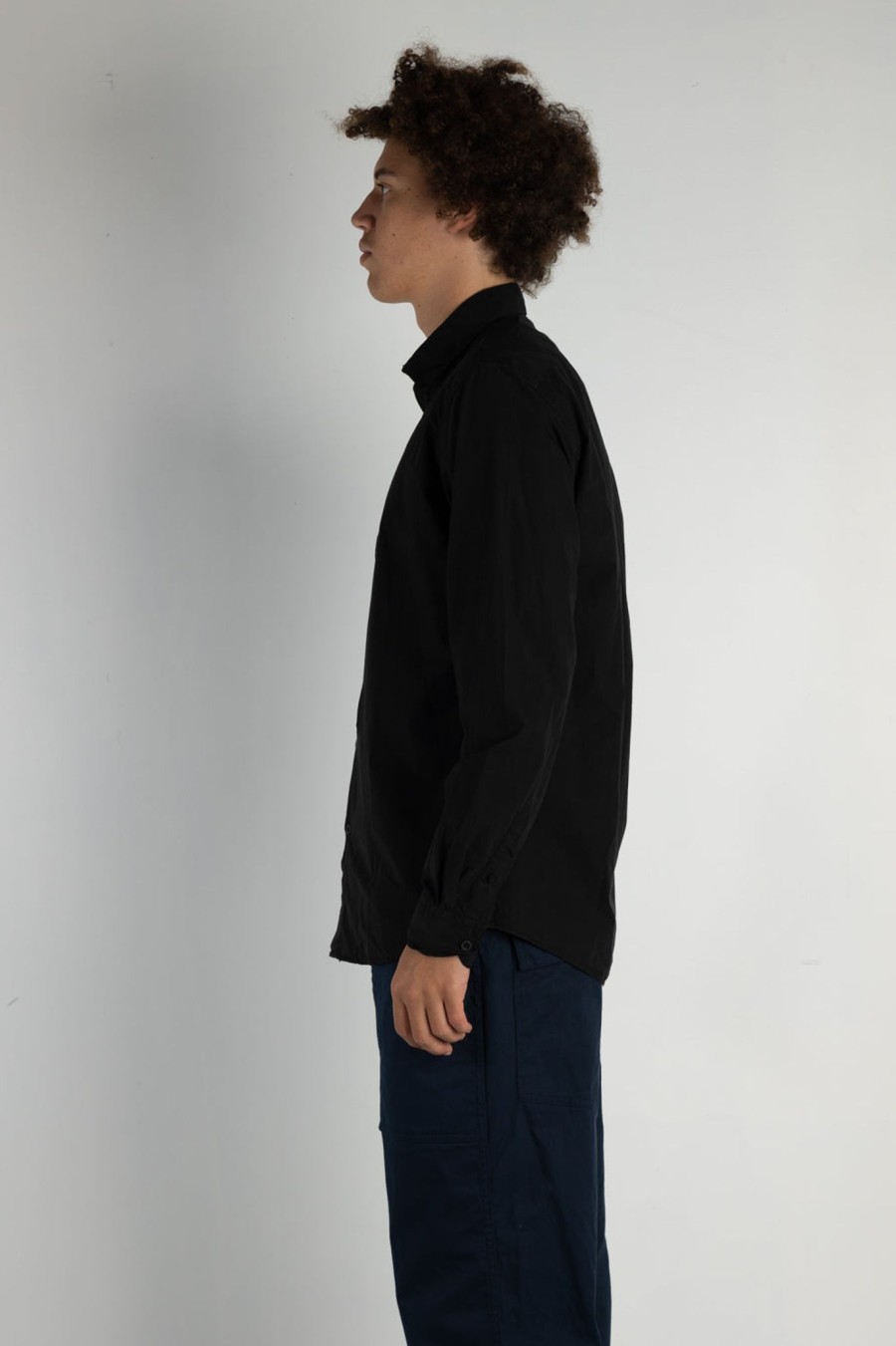 Men sunspel men | Poplin Shirt Black