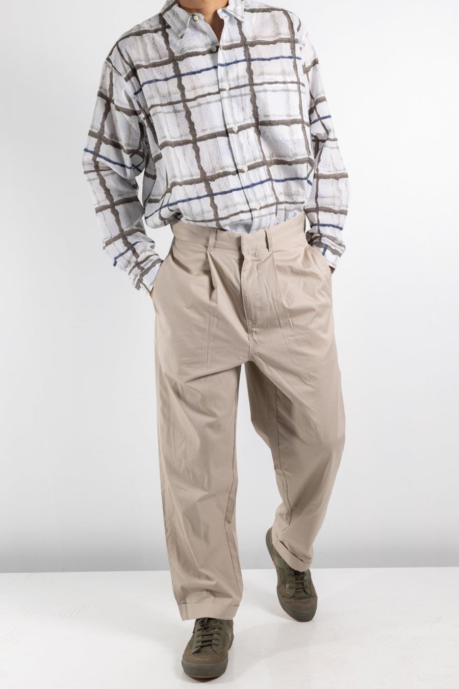 Men Garb Store | Manager Pleat Trouser Tan