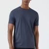 Men sunspel men | Ss Crew Neck T Shirt, Slate Blue