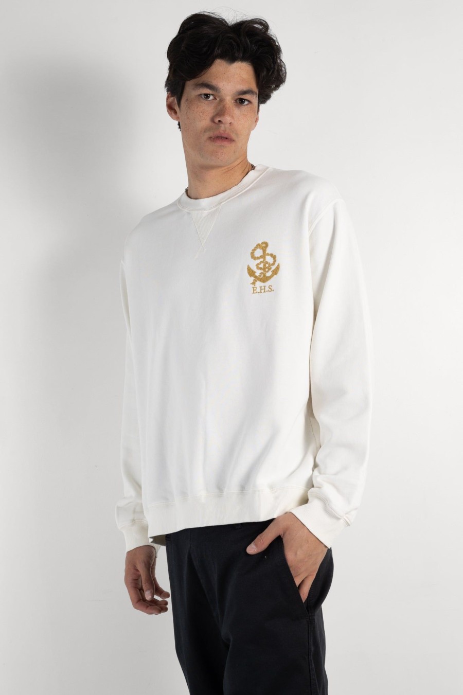 Men EAST HARBOUR SURPLUS | Stam Sweatshirt Off White