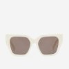 Women CLARE V | Heather Sunglasses, Cream