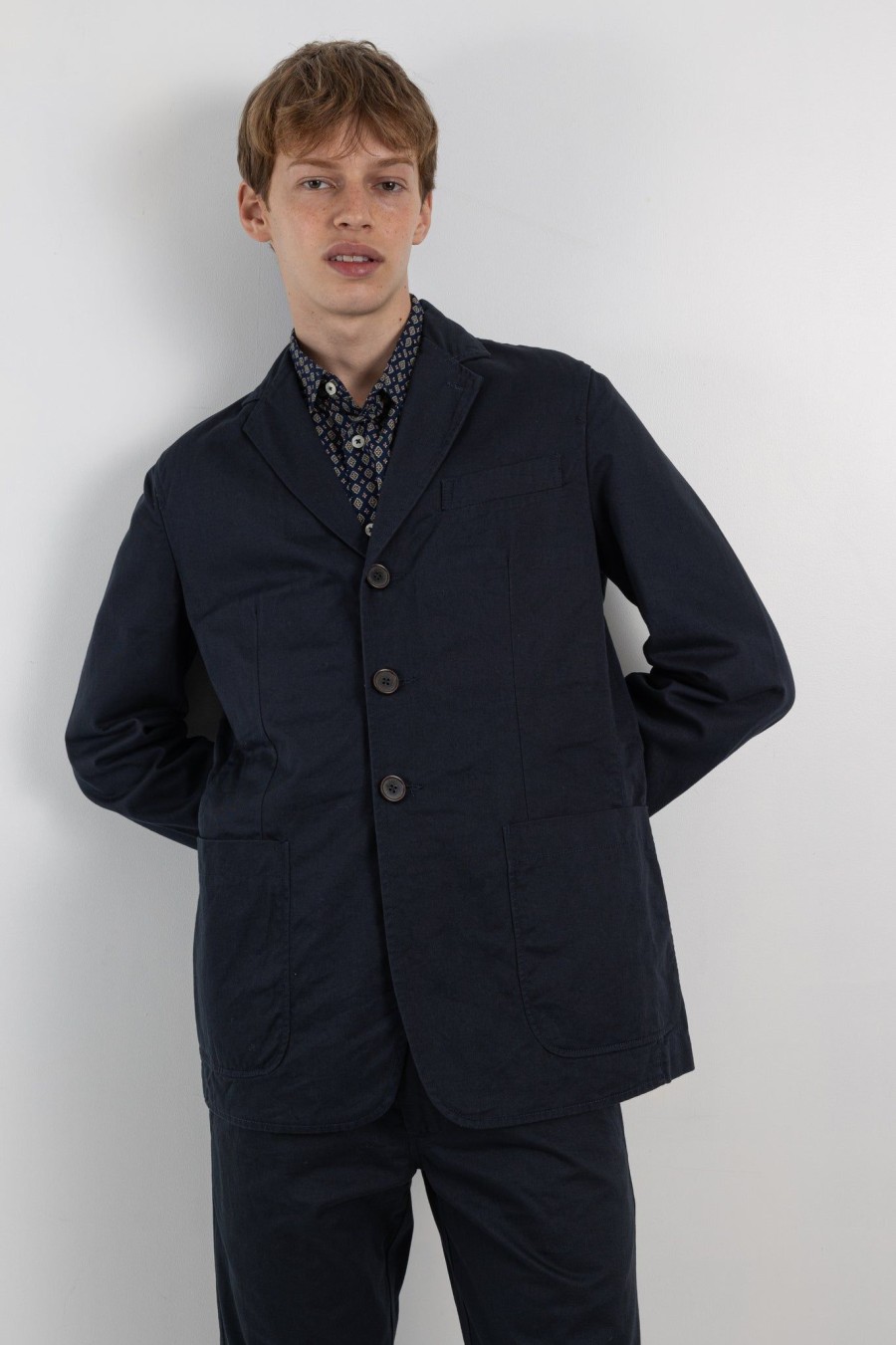 Men Universal Works | London Jacket Navy