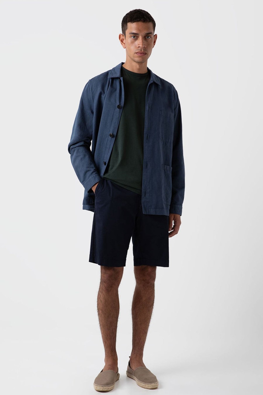 Men sunspel men | Classic Chino Shorts Navy