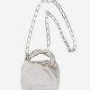 Women Stine Goya | Ziggy Micro Hobo Satin Silver