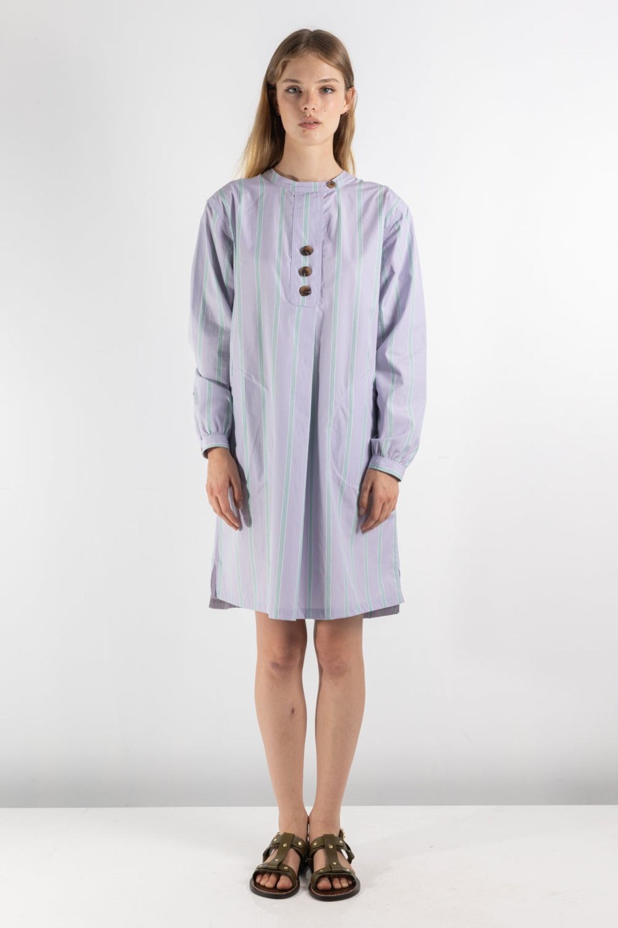 Women Soeur | Onagre Dress Lilac/Vert Lilas/Vert