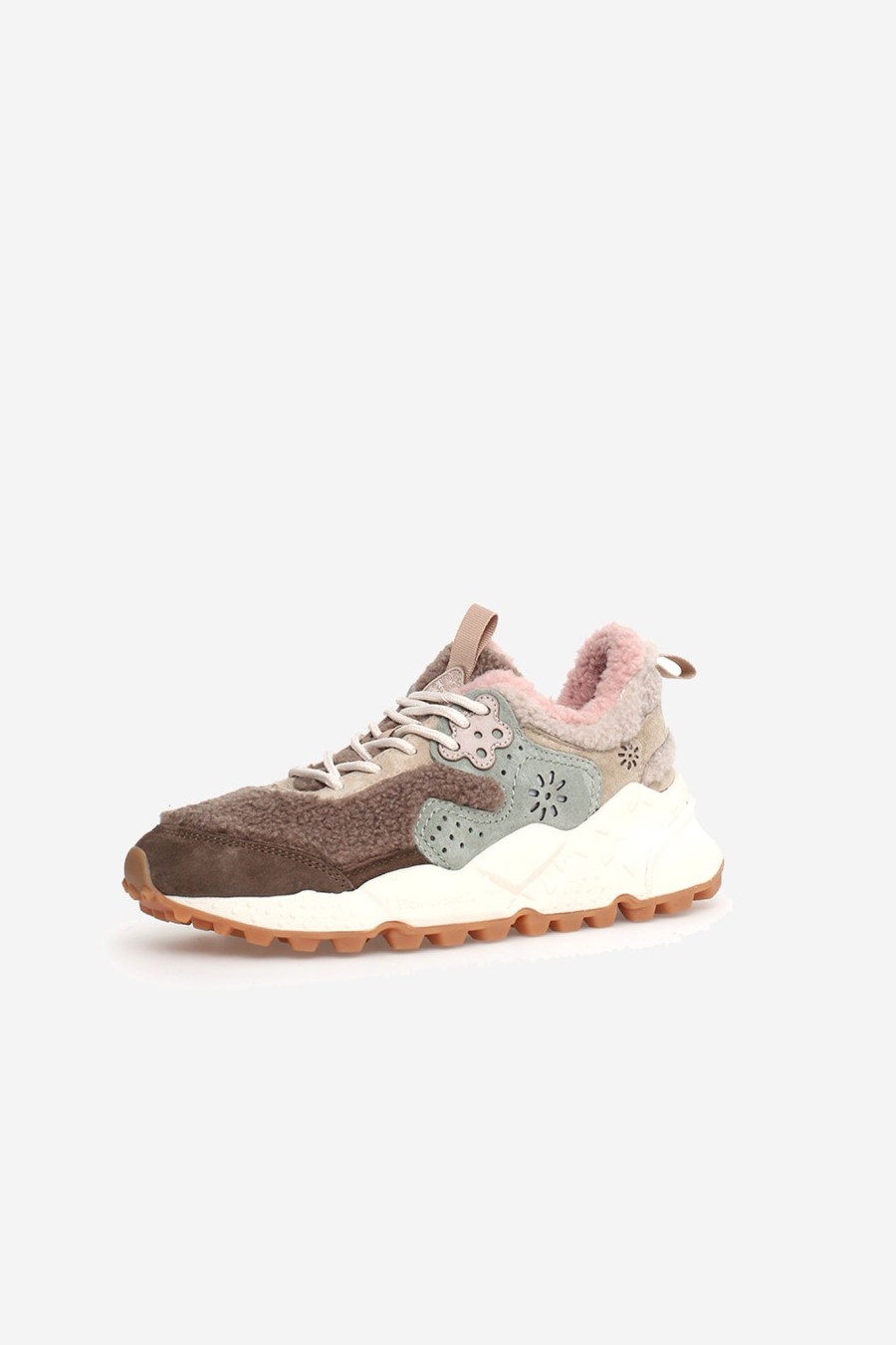 Women FLOWER MOUNTAIN | Kotetsu Womens Suede/Teddy Beige Pink