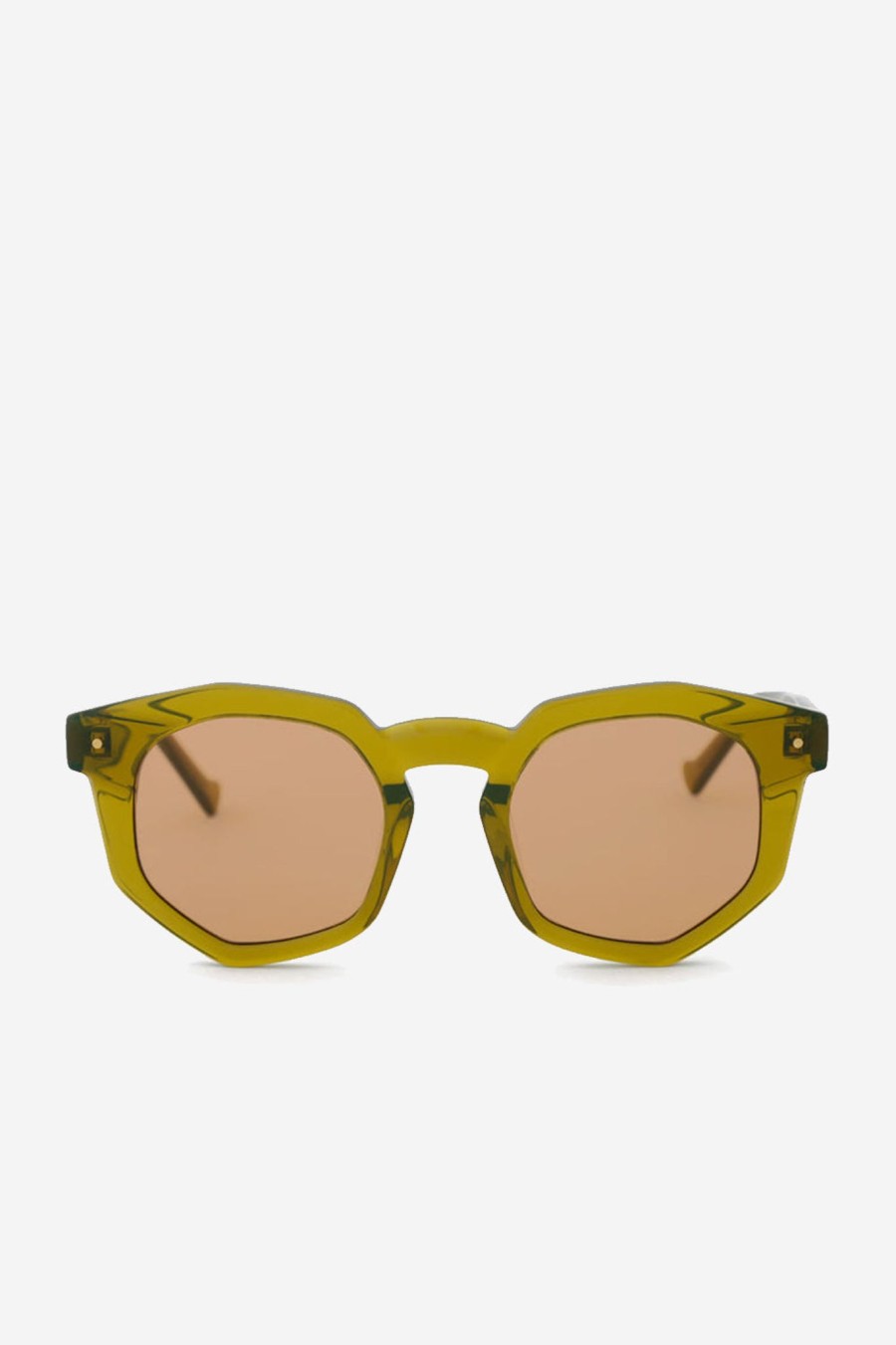 Men GREY ANT | Composite Sunglassses Olive/ Amber